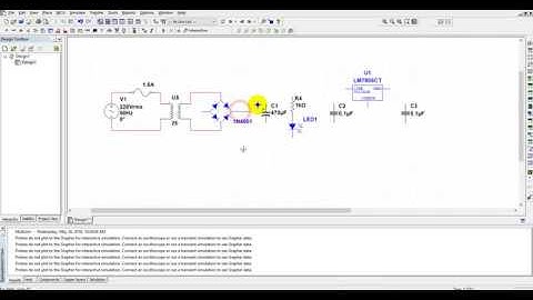 Design of 5V power supply in Multisim