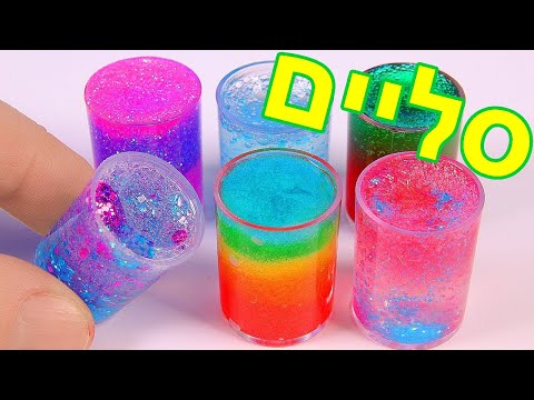 אוסף קטן של סליימים שקופים סליים