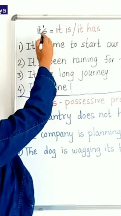 it's and its....the difference and sentences watch the full vdo...