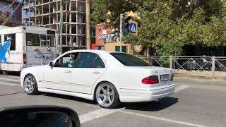 E55 AMG W210 on work wheels