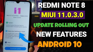 Redmi note 8 Miui 11.0.3.0 new stable update | 5 new features | Redmi note 8 android 10 update ?