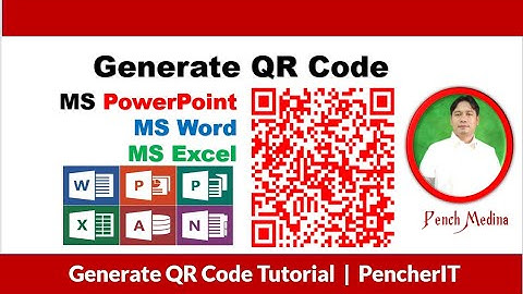 Generate QR Code Using PowerPoint   MS Word   MS Excel Tutorial by sir Pencher
