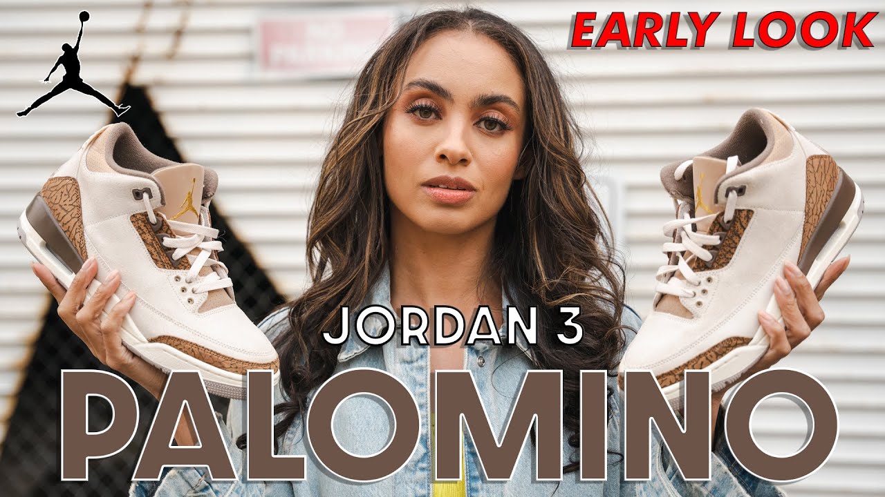 The JORDAN 3 PALOMINO's a LOOKER! Light Orewood EARLY LOOK Review and ...