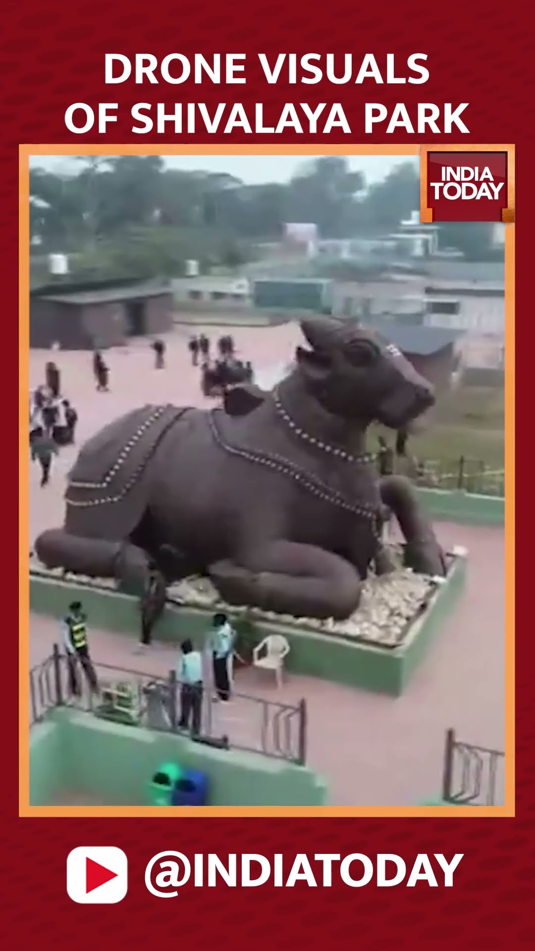 Drone Visuals Of Shivalaya Park Built By Using Recycled Construction Waste