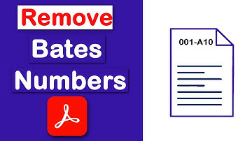 How to remove Bates numbering from PDF in Adobe Acrobat Pro DC
