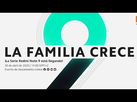 Sigue en directo el evento de lanzamiento de la Serie Redmi Note 9 Serie Redmi Note 9 evento de lanzamiento online