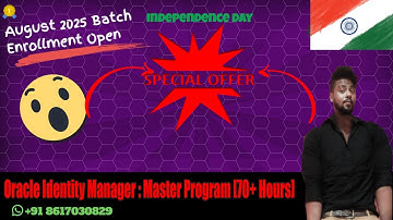 Oracle Identity Manager Live Training ||  August 2025 Batch