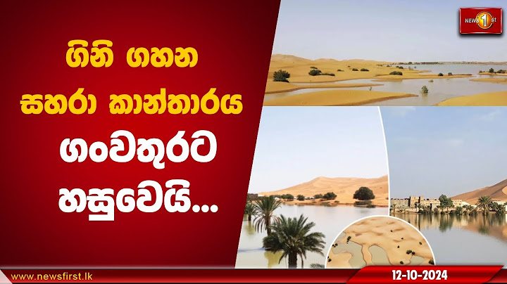 ගිනි ගහන සහරා කාන්තාරය ගංවතුරට හසුවෙයි.. | Sahara Desert