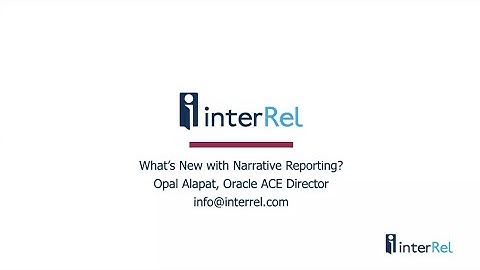 What’s New in Narrative Reporting?