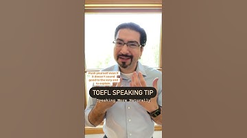 Thumbnail of Speaking NATURALLY on your TOEFL