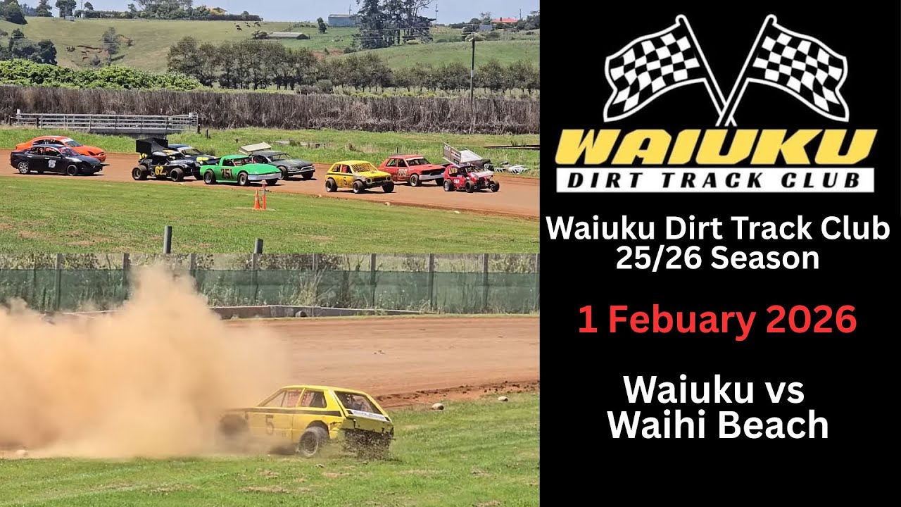 Waiuku vs Waihi Beach Challenge Race - Waiuku Dirt Track Club 1/2/2026