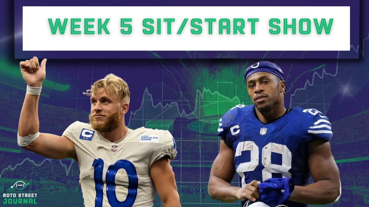 Fantasy football position rankings for Week 5