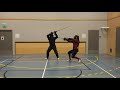 Jere vs Antti longsword sparring