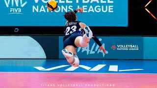 SUPER Volleyball DIGS - Volleyball SAVES | Women's VNL 2021
