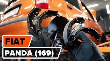 How to change rear brake shoes on FIAT PANDA (169) [TUTORIAL AUTODOC]