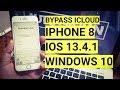 Bypass icloud iphone 8 ios 13.4.1 via Windows 10 64bit