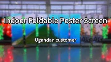 8PCS EA1920iP5 P1.86 Indoor Foldable Poster LED Display for Uganda | EagerLED LED Screen Aging Test