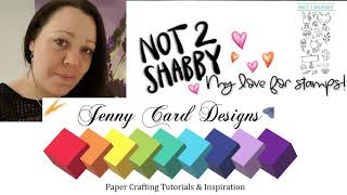 Easy Stencils & Envelopes for Slimline Cards | 2 Fun Cards using Not 2 Shabby Woodland Buddies
