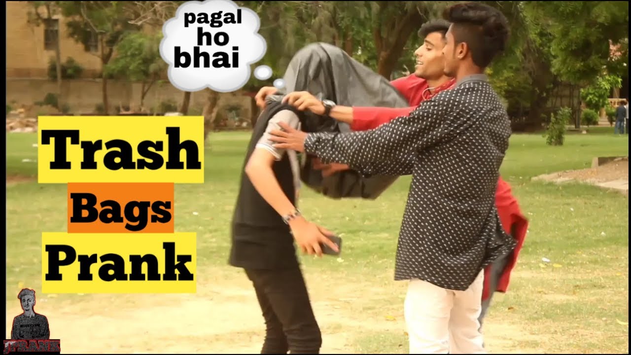 Trash bag prank(by TK/aatish Dada/ sahil baba & shehzad in JJ prank