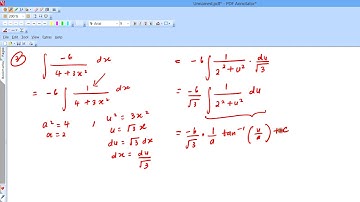 INTEGRALS LEADING TO INVERSE TRIGONOMETRIC FUNCTIONS