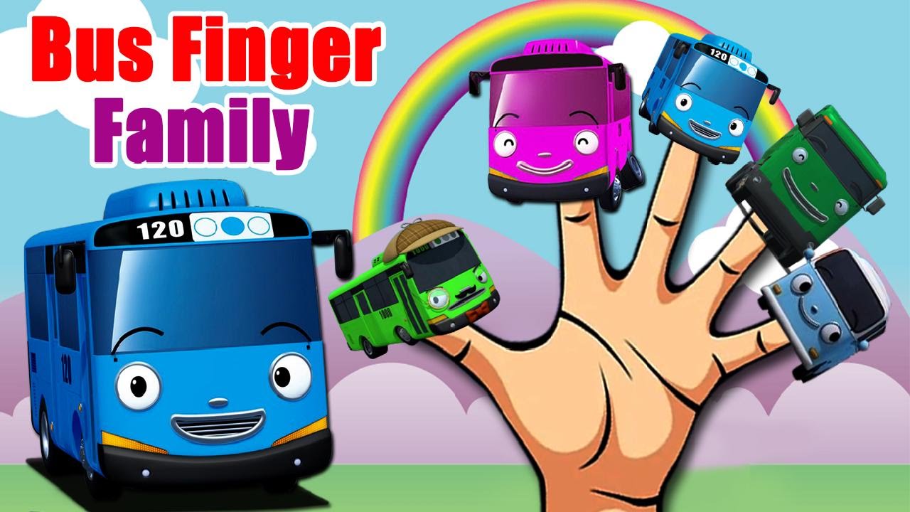 Finger Family Bus Finger Family | Nursery Rhymes Kids Songs and Baby ...
