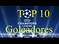Top 10 -  Máximos goleadores historicos de la champions league