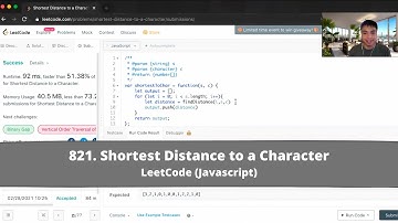 How to Solve "821 Shortest Distance to a Character" on LeetCode? - Javascript