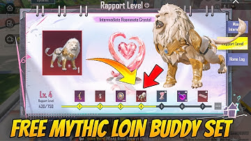 😍FREE MYTHIC LOIN BUDDY SET IN BGMI & PUBG - HOW TO BUILD HOME IN BGMI - HOW TO INCREASE HOME LEVEL