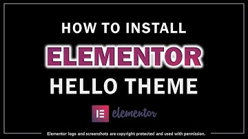 How to Install Elementor Hello Theme