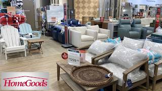 HOMEGOODS FURNITURE SOFAS COFFEE TABLES ARMCHAIRS DECOR SHOP WITH ME SHOPPING STORE WALK THROUGH