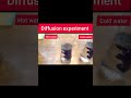 Diffusion Experiment| Mukund Classes| Matter in Our surroundings #shorts #science #Ashu sir