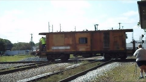 CSX Industrial Train Crossing Double Diamond