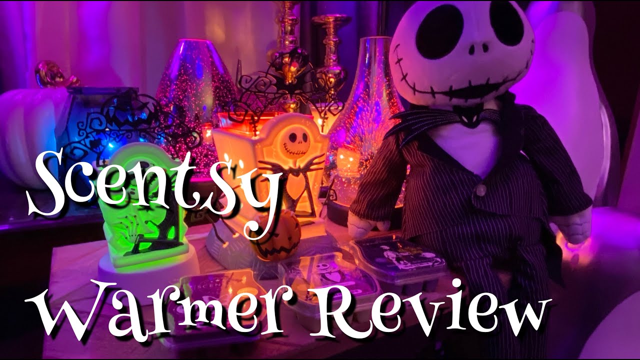 SCENTSY HALLOWEEN WARMER & WAX REVIEW - JACK SKELLINGTON - PUMPKIN KING WARMER & MINI WARMER