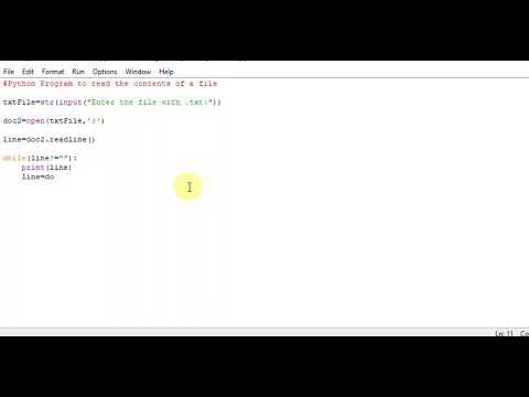 Python Program to read the contents of a file - YouTube