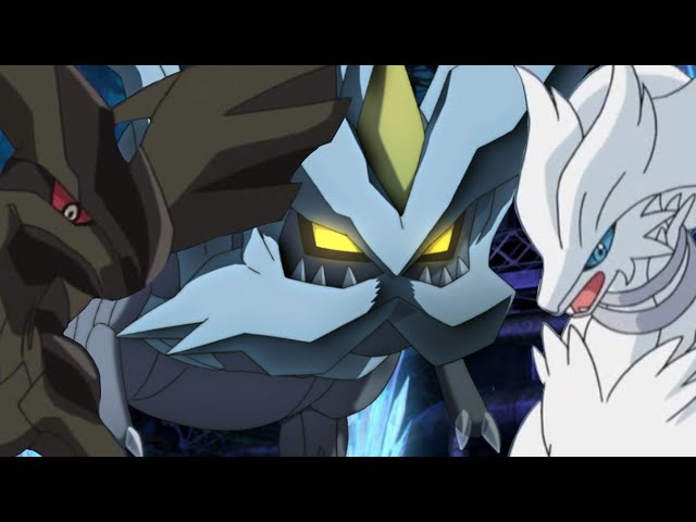 reshiram, zekrom, kyurem, black kyurem, and white kyurem (pokemon and 2  more) drawn by ana_ilda