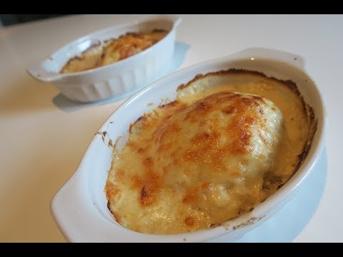 recette-161-:-gratin-de-poulet-façon-cordon-bleu-sauce-parmesan-/-chicken-bake-with-parmesan-sauce