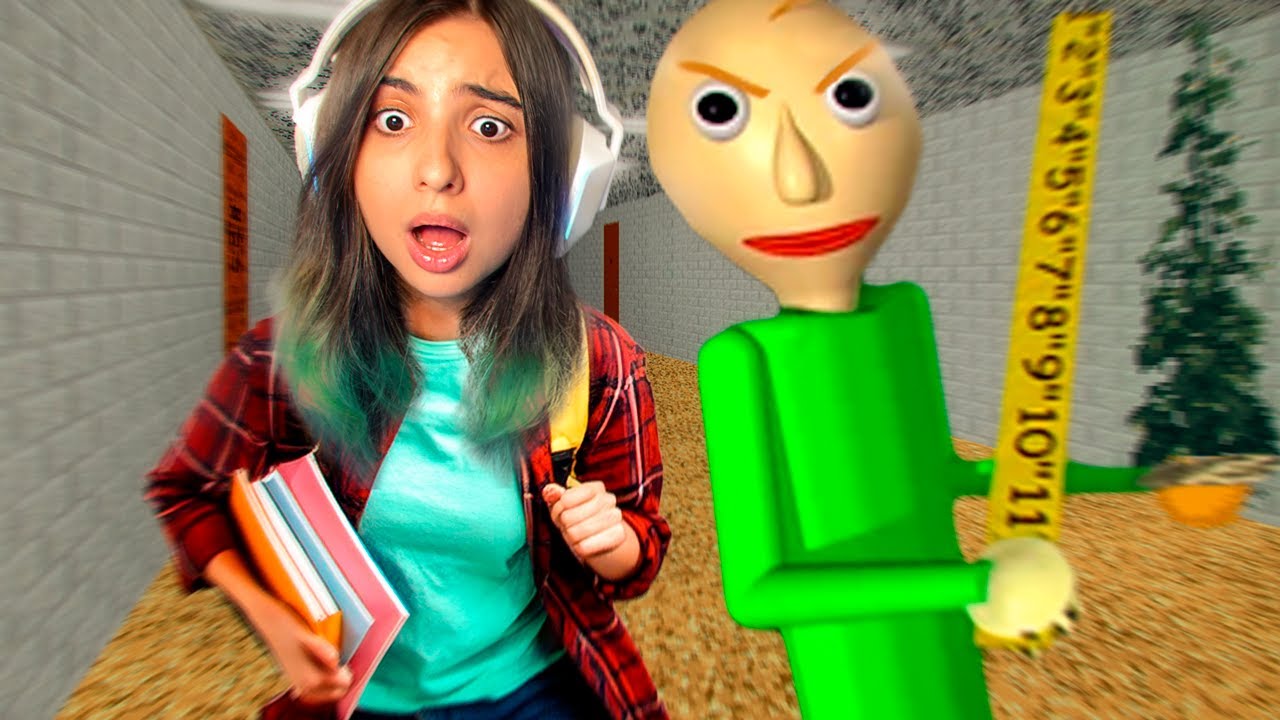 Nunca confie nesse professor calvo ele guarda um segredo terrível - Baldi's Basic