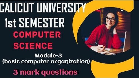 Calicut University 1st semester computerscience#important #semester#exam #calicutuniversity#notes