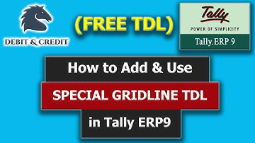 Advanced grid line tdl in Tally ERP 9 | Free TDL | Debit & Credit