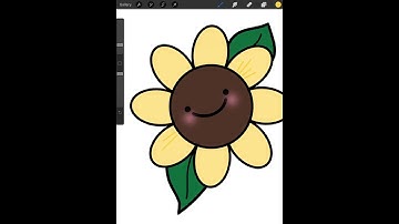 How To Draw flower In Procreate speed art (#shorts)