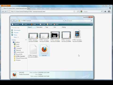 HTML Tutorial 1 - Introduction