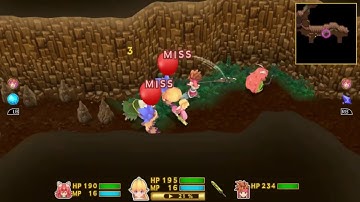 Secret of Mana (Remake) [Longplay] Pt 1/2 Pandora, Gaia Lowlands, Forest, Matango, Ice country