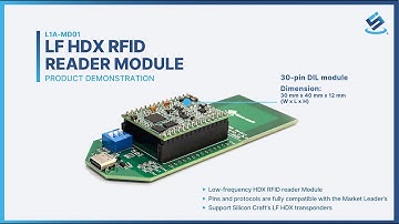 LF HDX RFID Reader Module Demonstration Video (L1A-MD01)