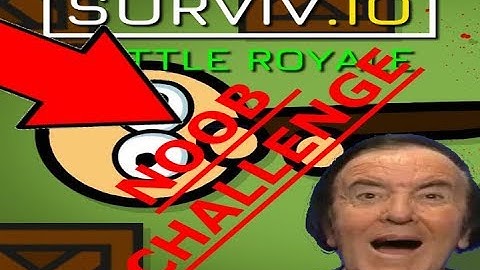 NOOB CHALLENGE // Surviv.io FIRST TRY (No armor, helmets or packs)