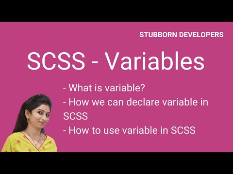 Variables in SCSS in Hindi 2021