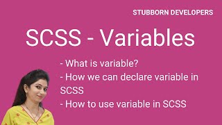Variables in SCSS in Hindi 2021