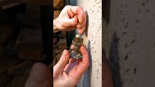 Repairing an outdoor faucet 💦 #plumbing #plumber #shorts