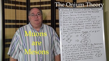 Muons are Mesons in Onium Theory