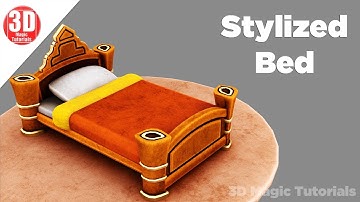 Blender 2.81 Beginner Tutorial _ How to model a Stylized Bed
