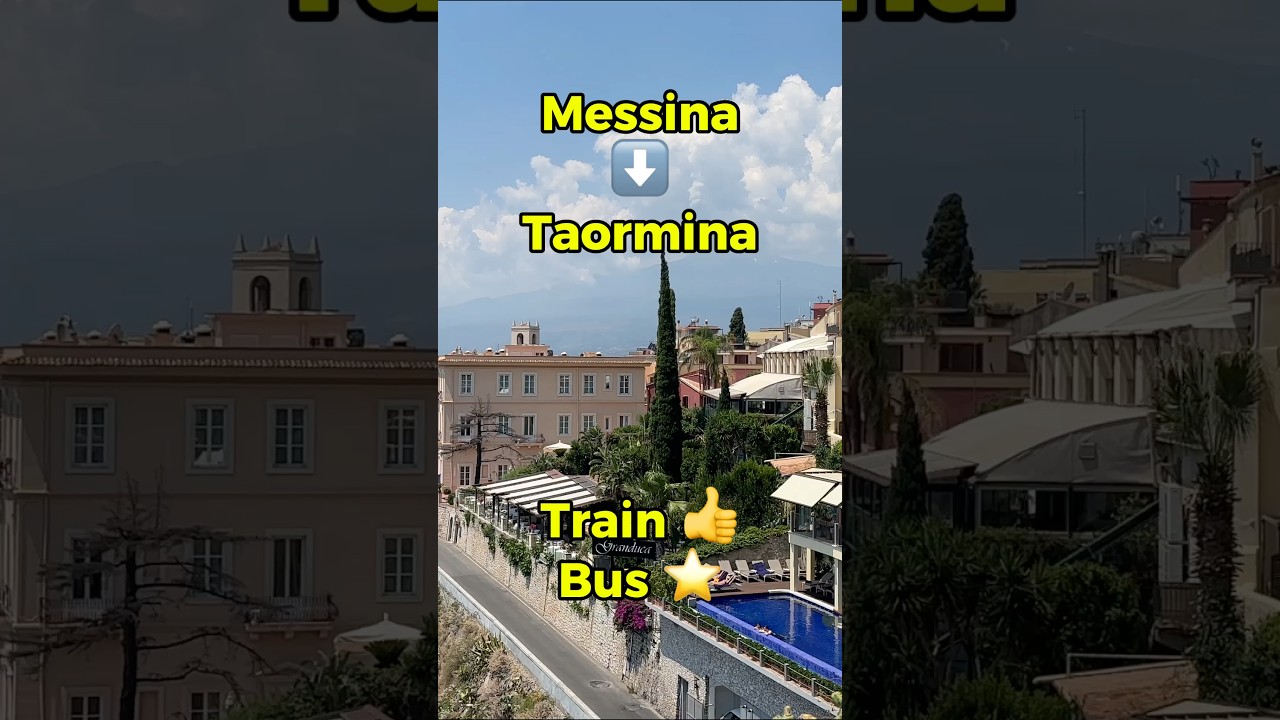 Messina to Taormina on your own: train vs. bus #messina #taormina #sicily #whitelotus #cruisetips